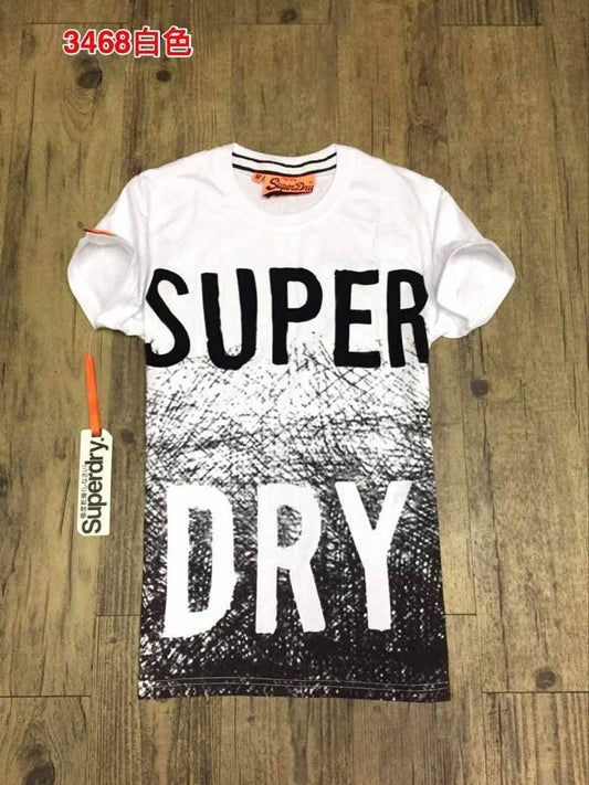 Superdry Scratched Out Long Line T-shirt -White - Obeezi