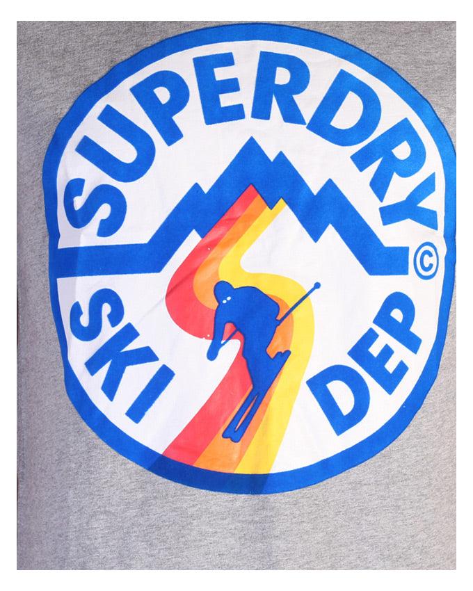 SUPERDRY SKI DEP ASH Round Neck POLO T SHIRT - Obeezi