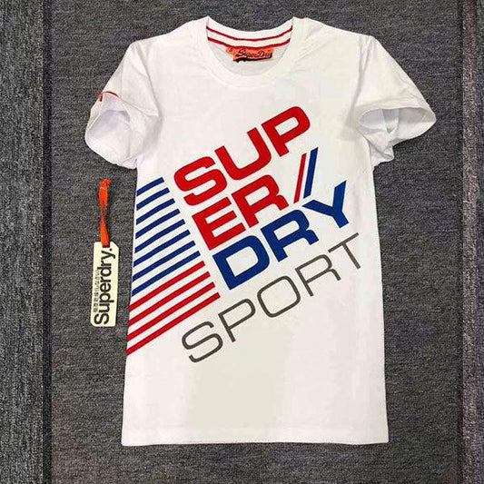 Superdry Sports Diagonal T-shirt White - Obeezi