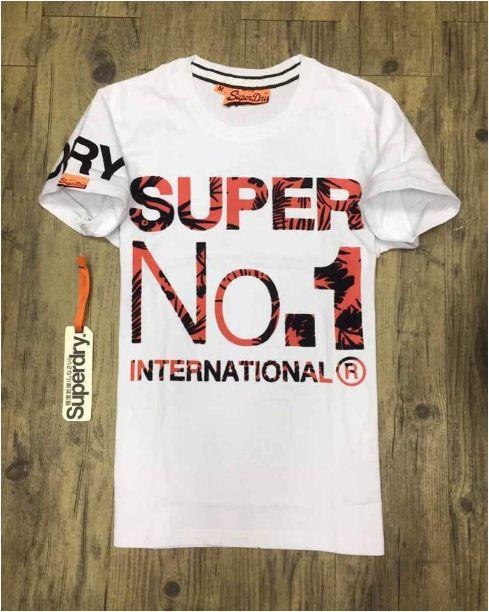 Superdry t-shirt with Super International logo-White - Obeezi