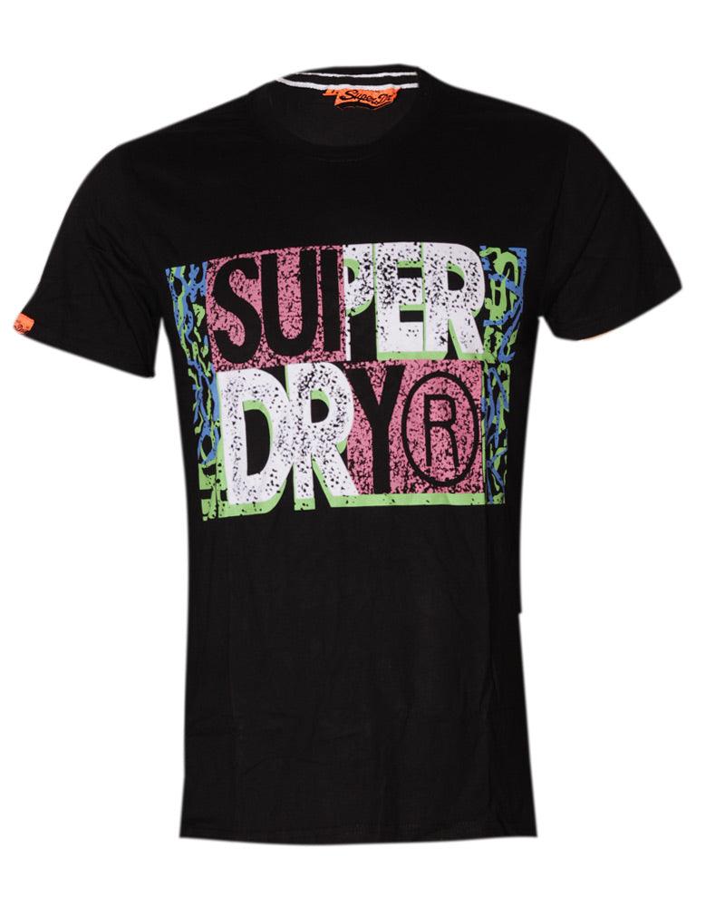 SuperDry Vintage Black Shortsleeve T-shirts - Obeezi