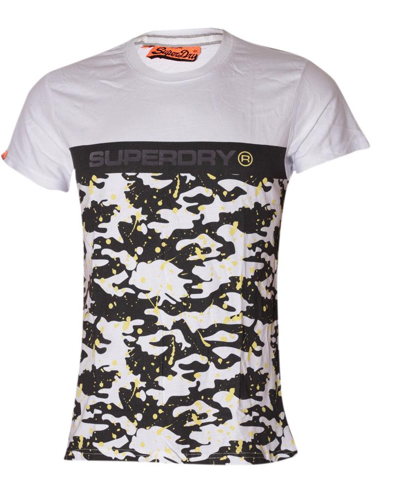 SuperDry Vintage Regular Fit Round Neck T-Shirt- White - Obeezi