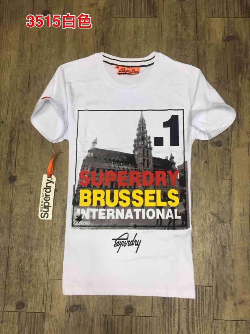 Superdry White Box Photo City Brussels T-shirt for Men-White - Obeezi