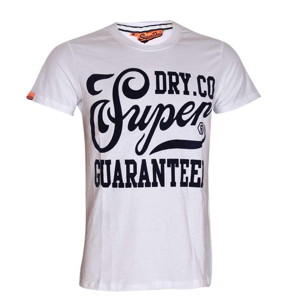 Superdry White Graphic Neck T-Shirt - Obeezi