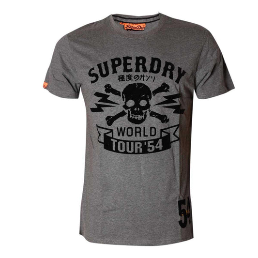 SuperDry World tour 54 T shirt Ash - Obeezi