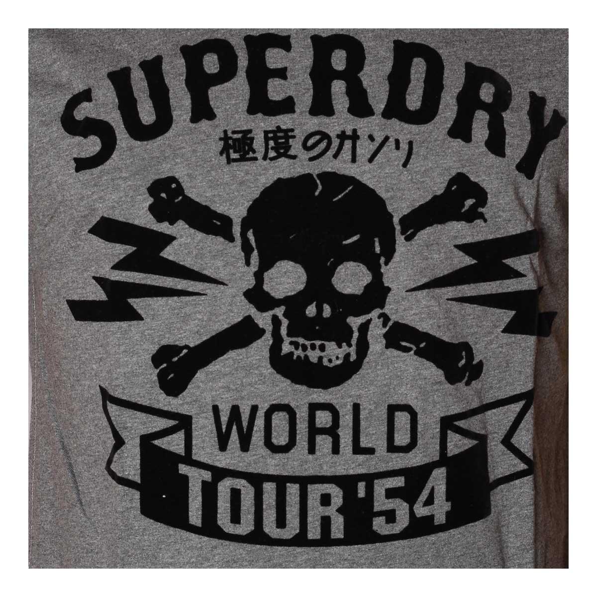 SuperDry World tour 54 T shirt Ash - Obeezi