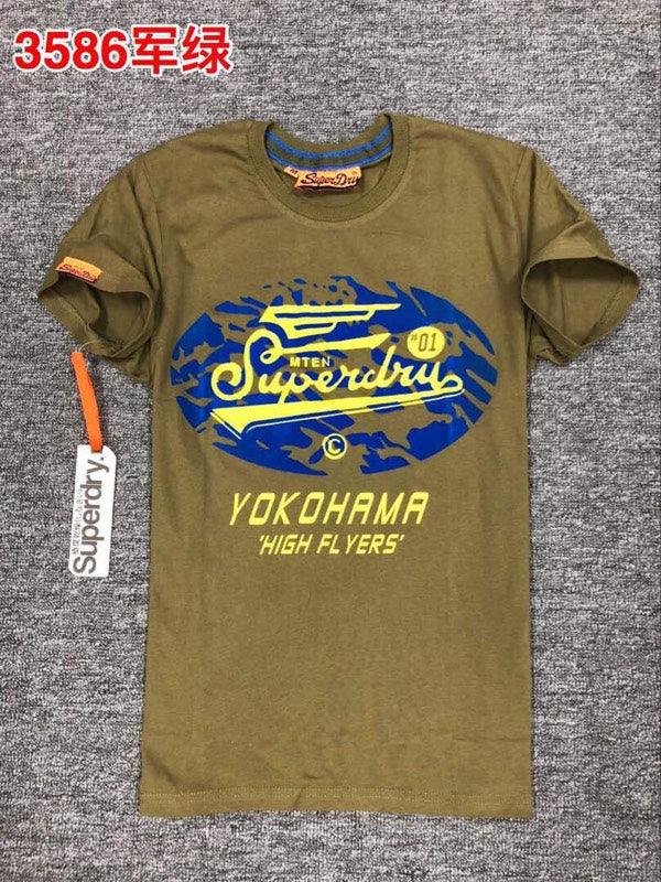 SUPERDRY Yokohama High Flyers Brown Yellow T Shirt - Obeezi