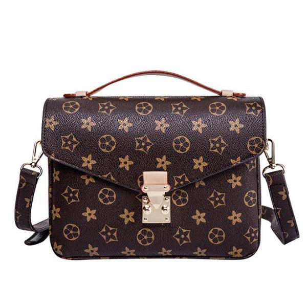Supreme Classical Women Cross Body Leather Tote Bag Brown - Obeezi.com