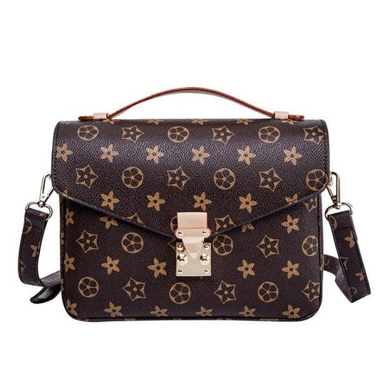 Supreme Classical Women Cross Body Leather Tote Bag Brown - Obeezi.com