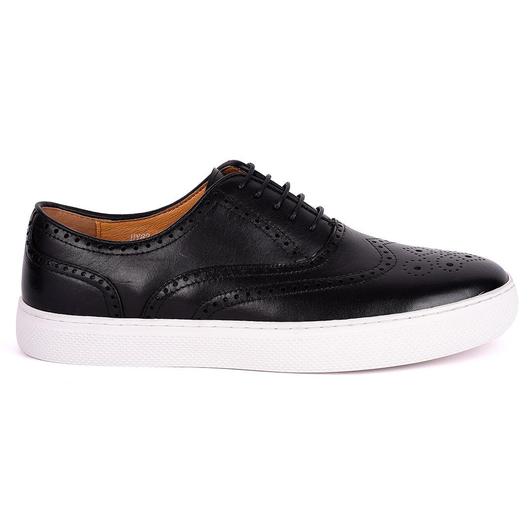 Taylors Tassel And Brogues Designed Men's Sneakers Shoe- Black - Obeezi.com