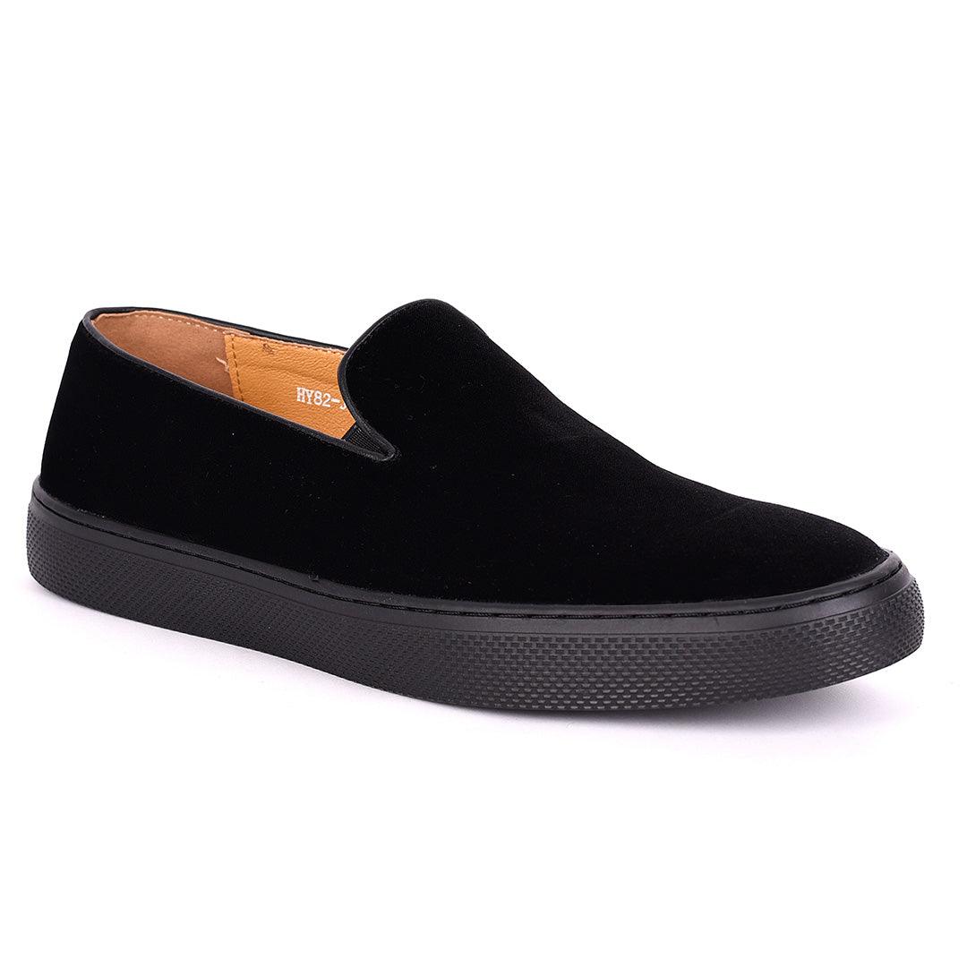 Terry Taylors Black Full Suede Men's Sneaker Shoe - Obeezi.com