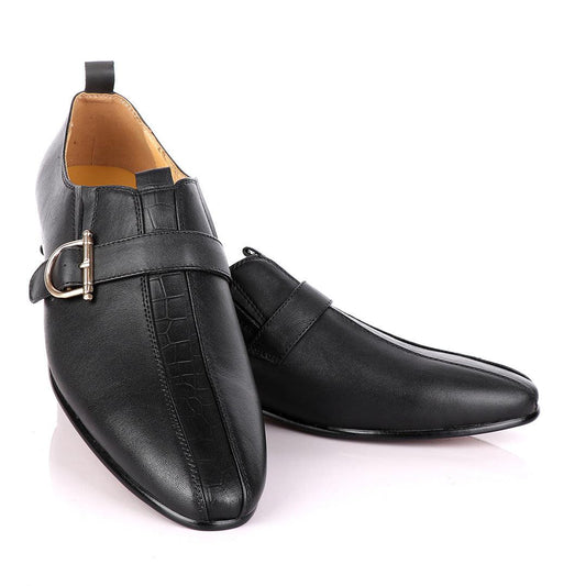Terry Taylors Black Side Buckle Formal Shoe - Obeezi