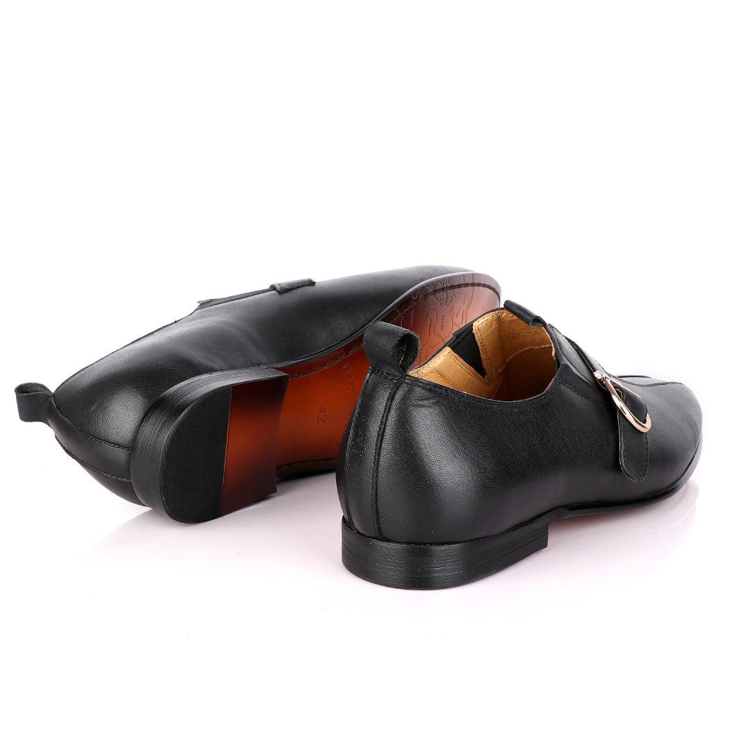 Terry Taylors Black Side Buckle Formal Shoe - Obeezi
