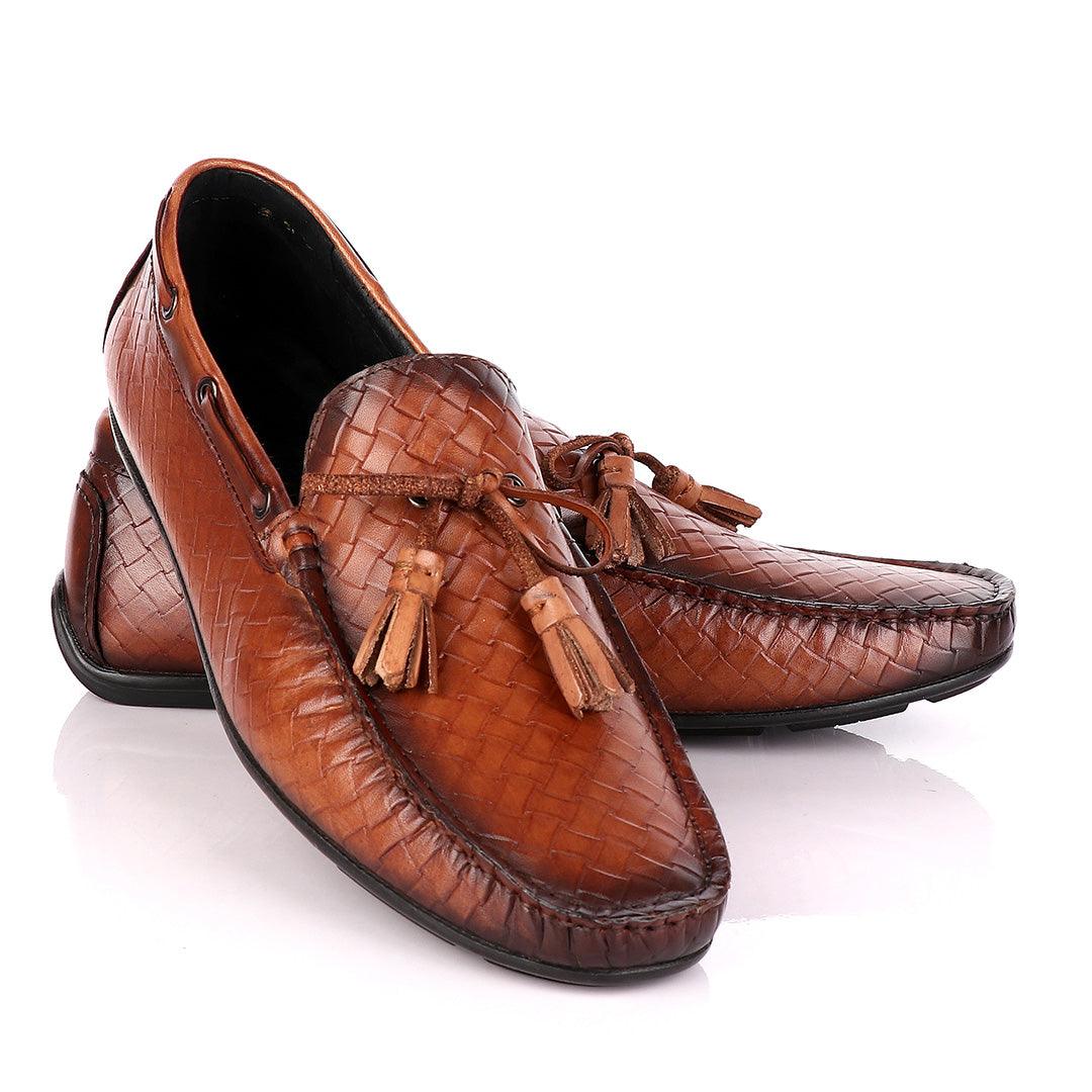 Terry Taylors Brown Drivers with Tassels - Obeezi