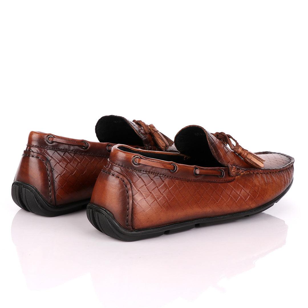 Terry Taylors Brown Drivers with Tassels - Obeezi