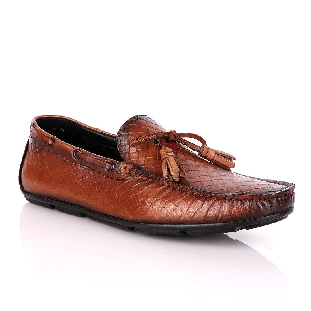 Terry Taylors Brown Drivers with Tassels - Obeezi