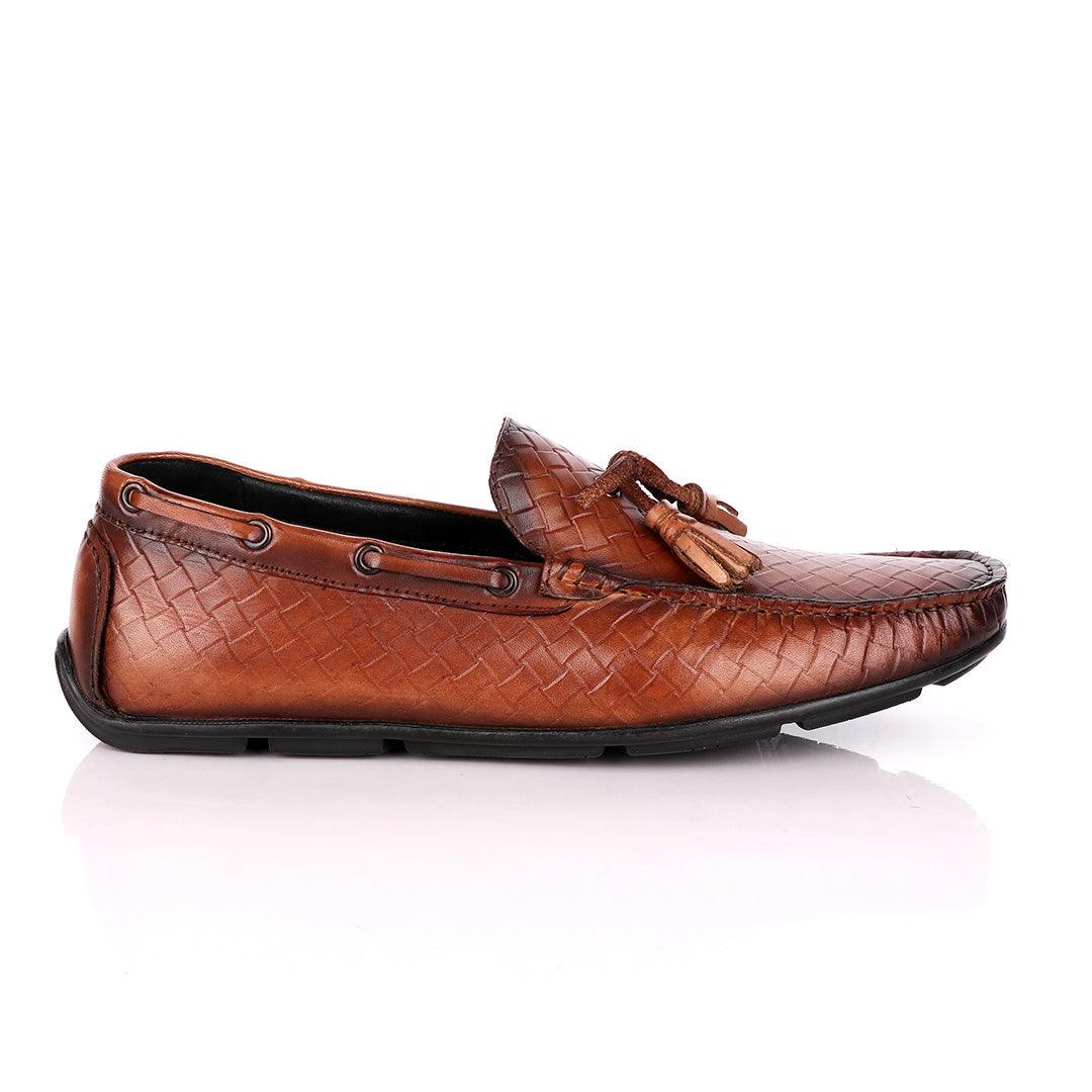 Terry Taylors Brown Drivers with Tassels - Obeezi