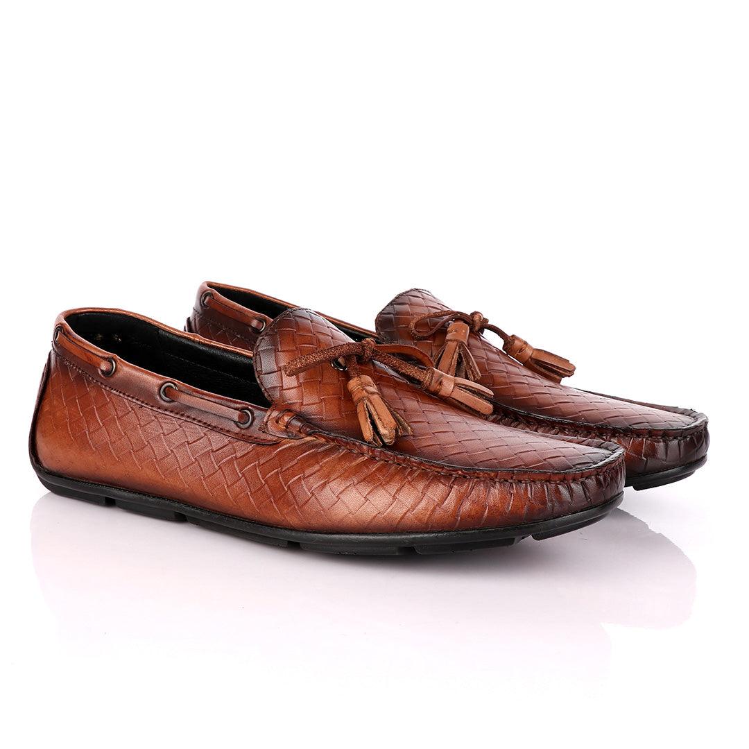 Terry Taylors Brown Drivers with Tassels - Obeezi