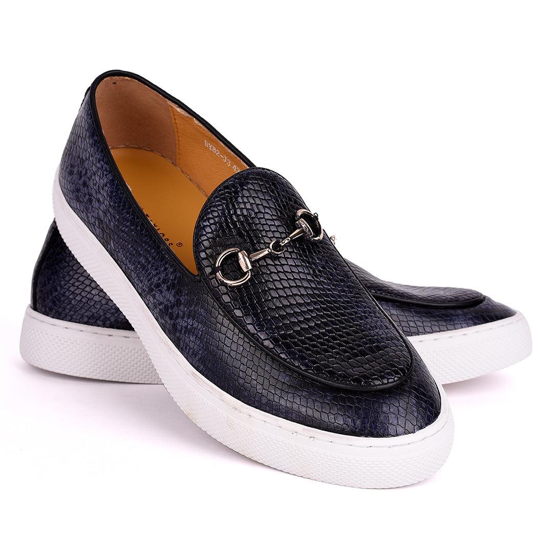 Terry Taylors Chain Designed Exotic Leather Men's Sneaker Shoe - Obeezi.com