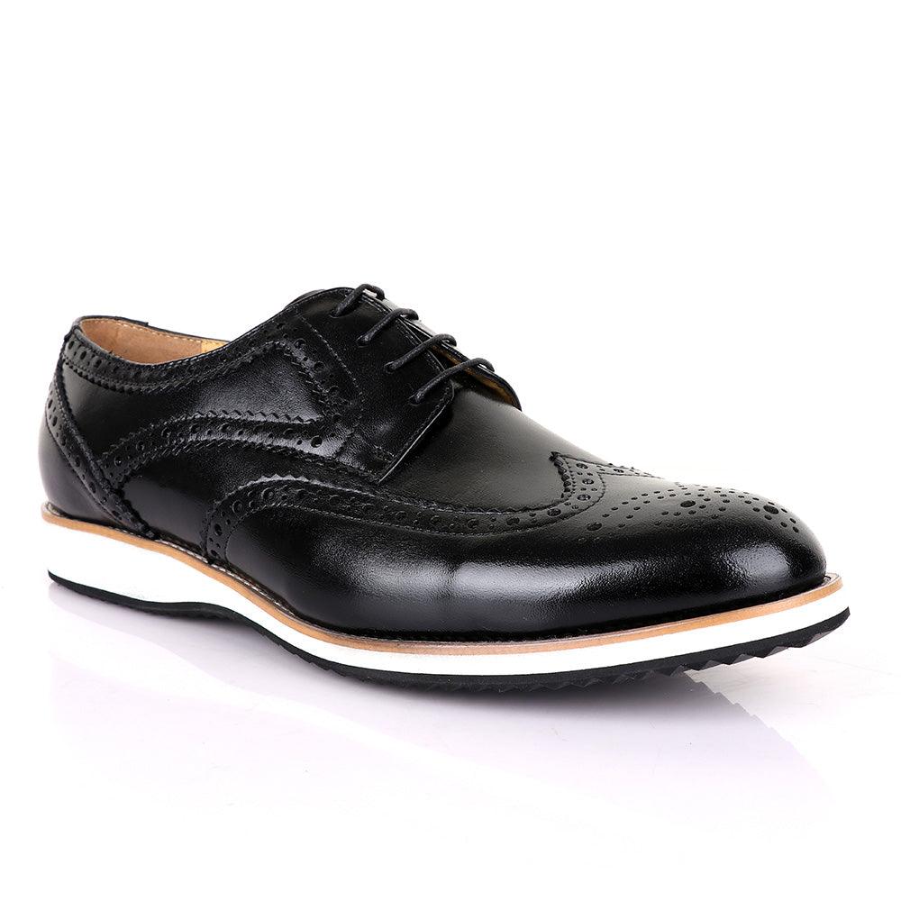 Terry Taylors Classic Oxford Black Leather shoe - Obeezi