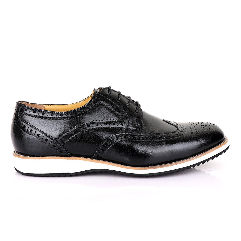 Terry Taylors Classic Oxford Black Leather shoe - Obeezi