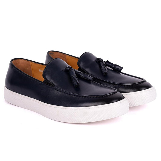 Terry Taylors Classic Tassel Designed Men's Sneaker Shoe- NavyBlue - Obeezi.com