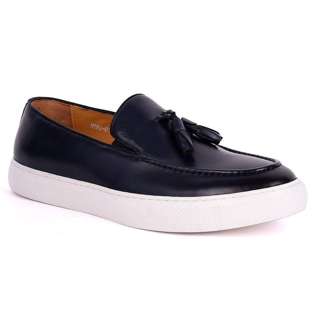 Terry Taylors Classic Tassel Designed Men's Sneaker Shoe- NavyBlue - Obeezi.com