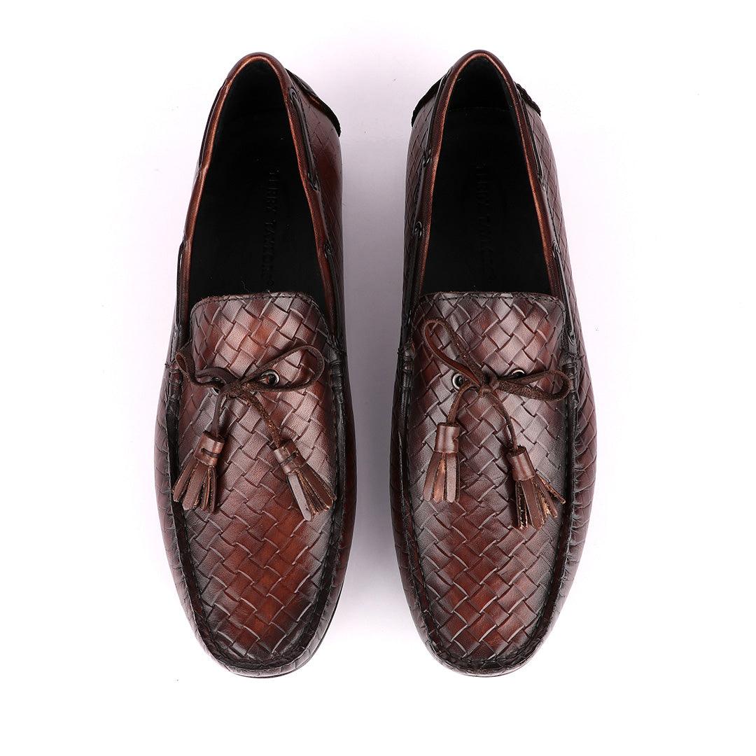 Terry Taylors Coffee Brown Drivers with Tassels - Obeezi