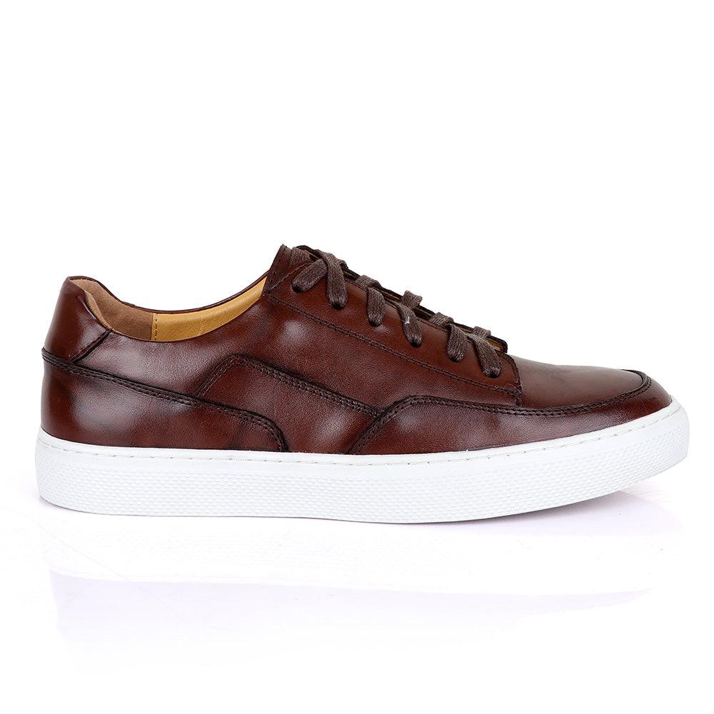 Terry Taylors Cooperate Oxford Brown Sneaker Shoe - Obeezi