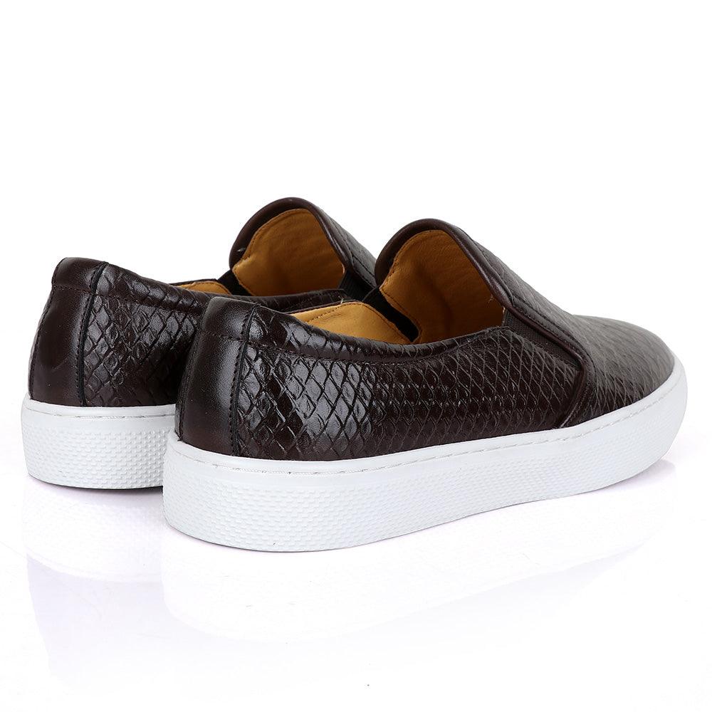 Terry Taylors Core Corporate Sneaker-Coffee - Obeezi