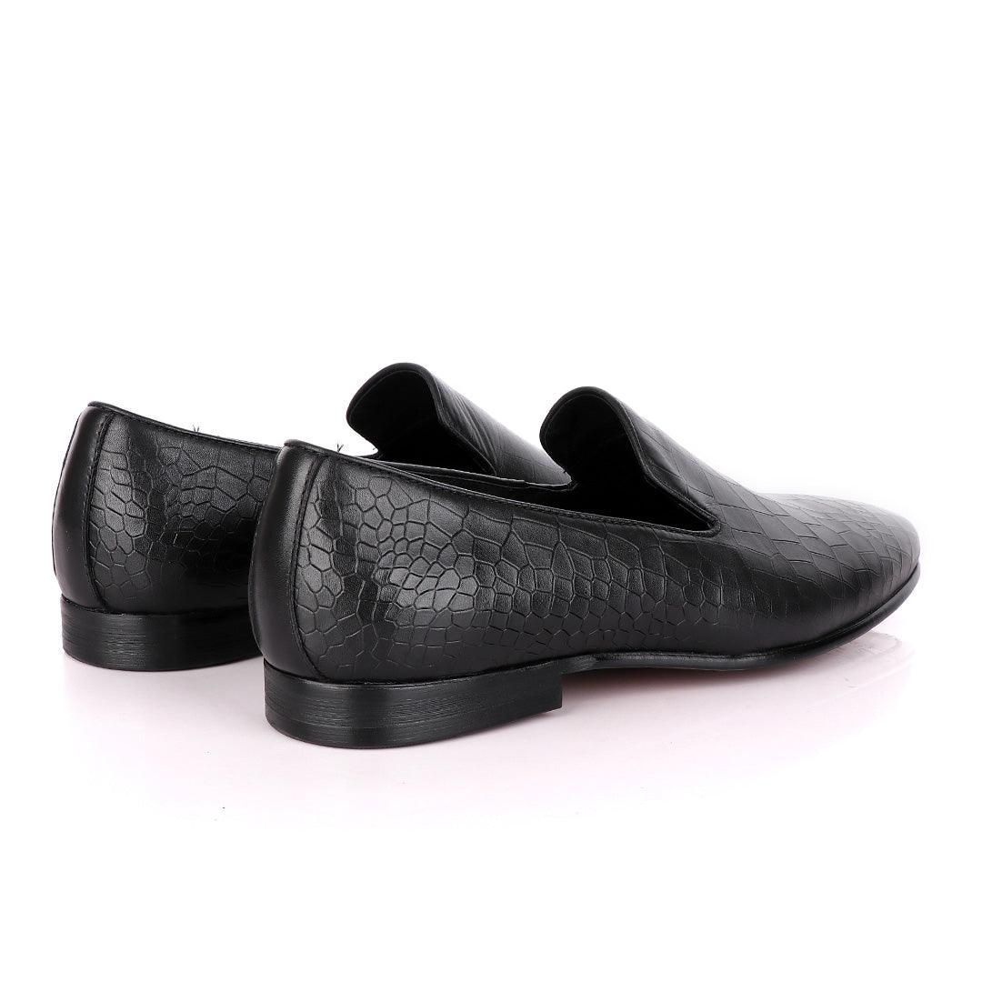 Terry Taylors Croc Skin Leather Formal Loafers. - Obeezi