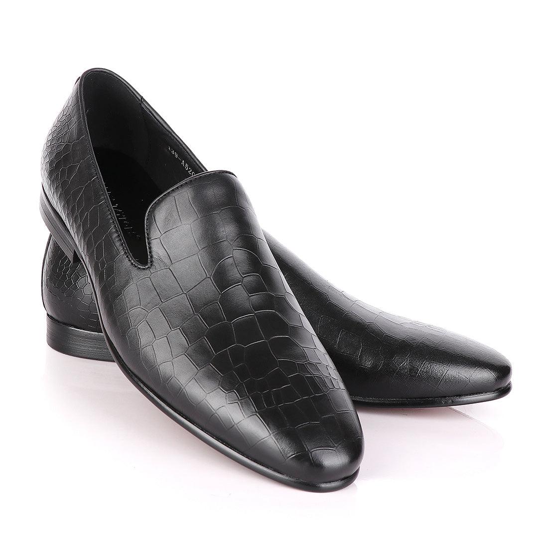 Terry Taylors Croc Skin Leather Formal Loafers. - Obeezi