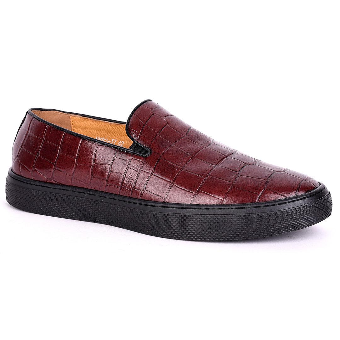 Terry Taylors Crocodile Leather Men's Sneaker Shoe - Obeezi.com