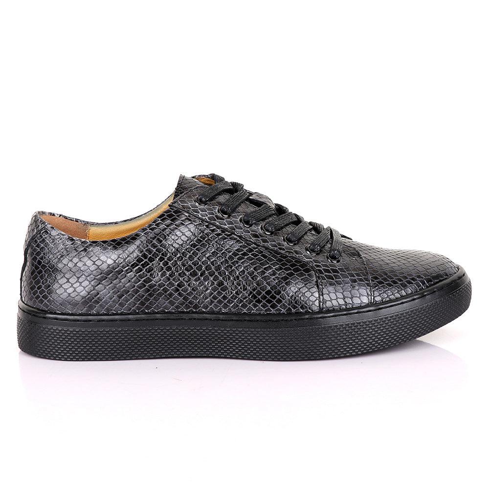 Terry Taylors Exotic Oxford Grey Leather Shoe - Obeezi
