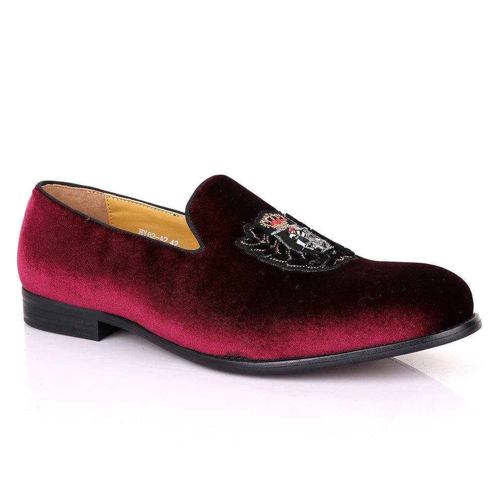 Terry Taylors Exotic Suede Crown Red Shoe - Obeezi