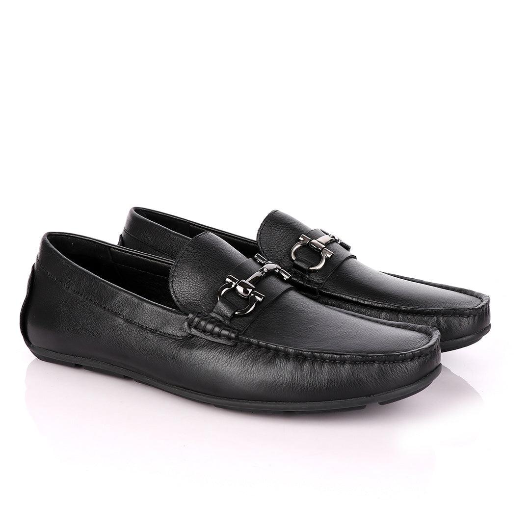 Terry Taylors Fine Leather Black Drivers - Obeezi