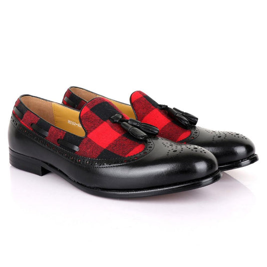 Terry Taylors Men's Leather Designer Dress Shoes-Black - Obeezi