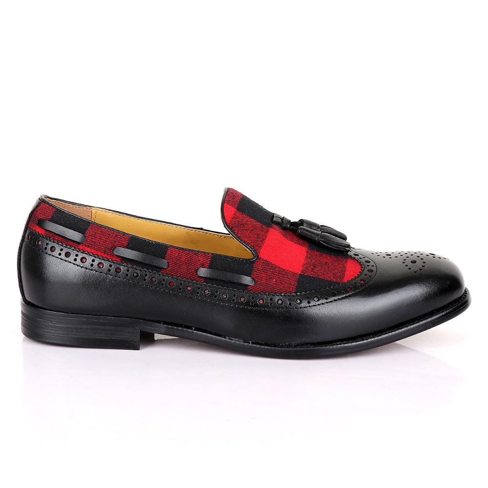 Terry Taylors Men's Leather Designer Dress Shoes-Black - Obeezi