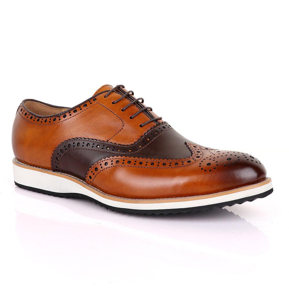 Terry Taylors Oxford Brown and Coffee Sneaker Shoe - Obeezi