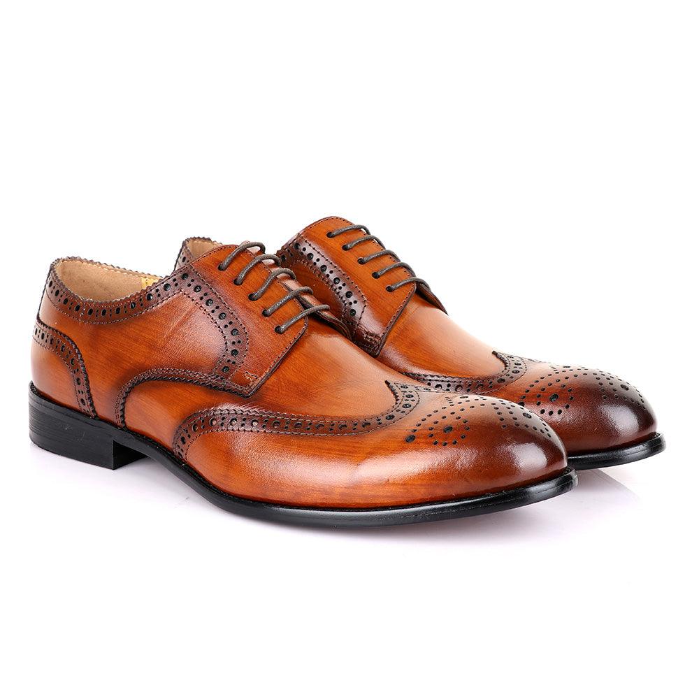Terry Taylors Oxford Brown Leather Shoe - Obeezi