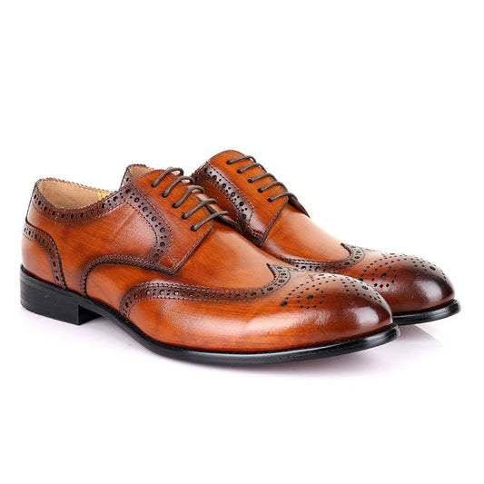 Terry Taylors Oxford Brown Leather Shoe - Obeezi