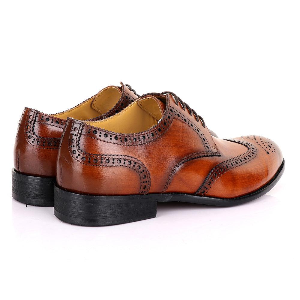 Terry Taylors Oxford Brown Leather Shoe - Obeezi
