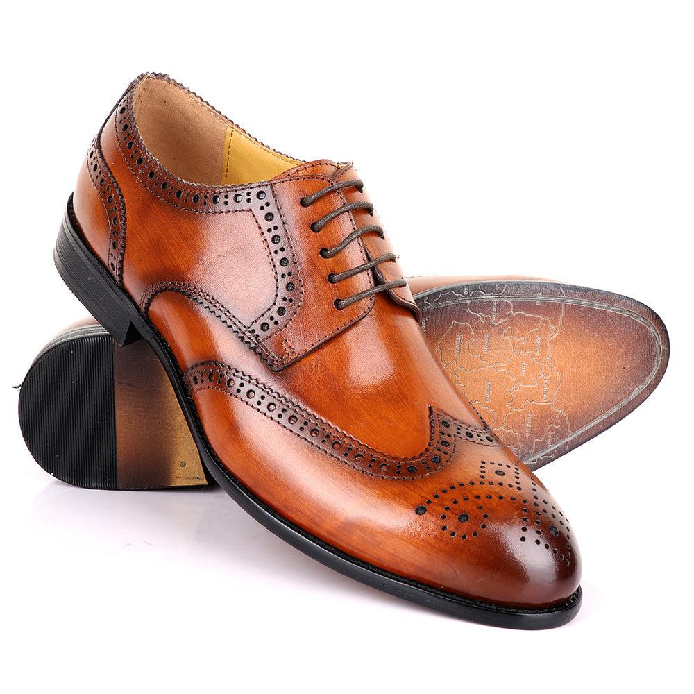 Terry Taylors Oxford Brown Leather Shoe - Obeezi