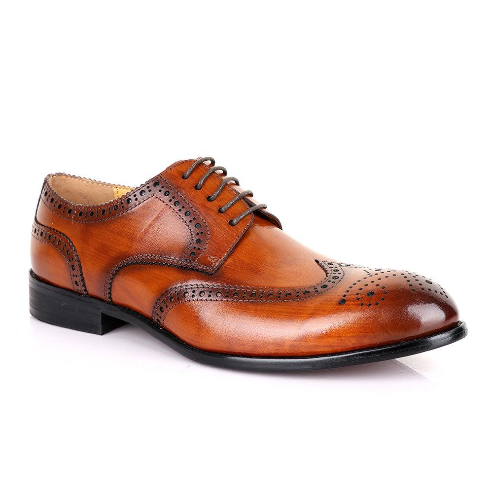 Terry Taylors Oxford Brown Leather Shoe - Obeezi