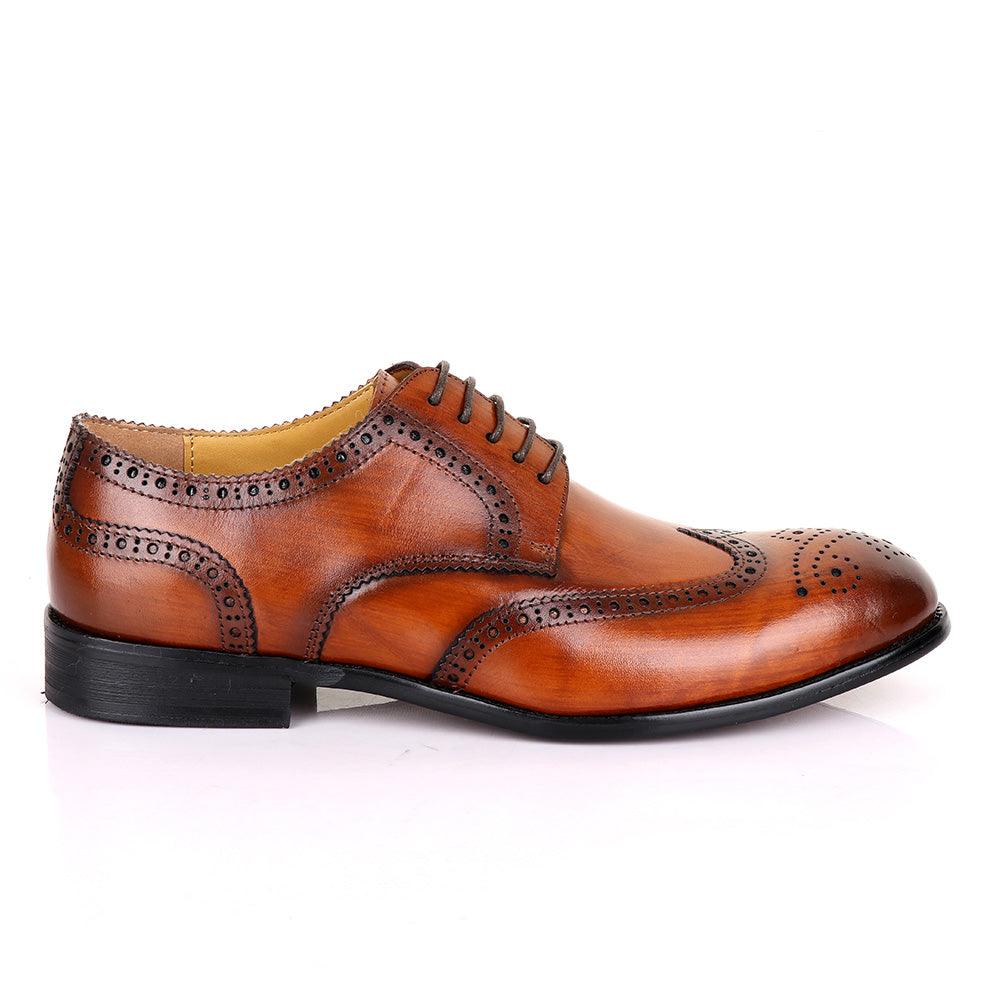 Terry Taylors Oxford Brown Leather Shoe - Obeezi