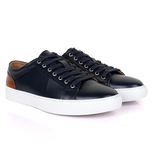 Terry Taylors Oxford Classic Blue and Brown Mix Sneaker Shoe - Obeezi