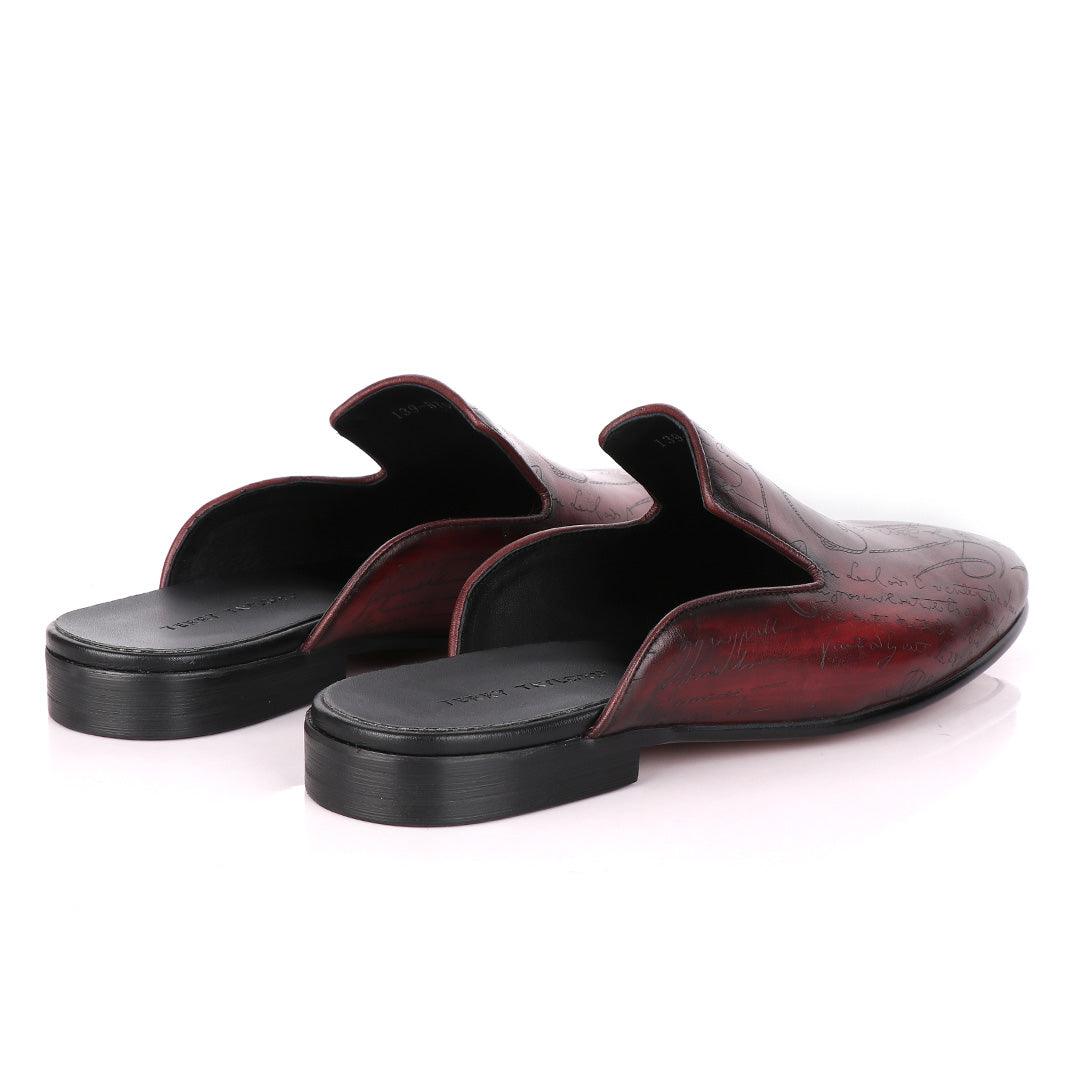 Terry Taylors Signature Crest Wine Half Shoe. - Obeezi