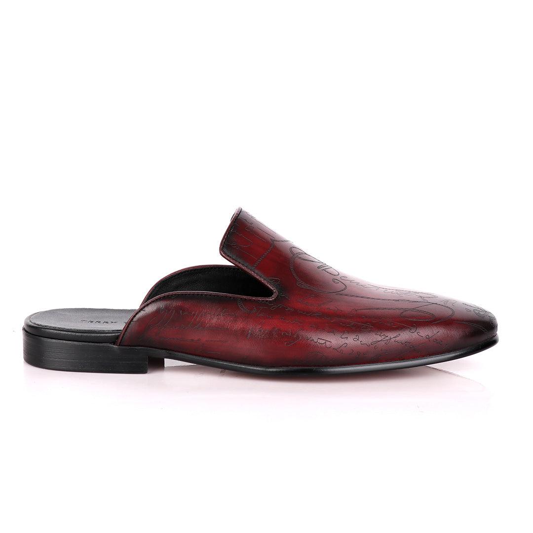 Terry Taylors Signature Crest Wine Half Shoe. - Obeezi