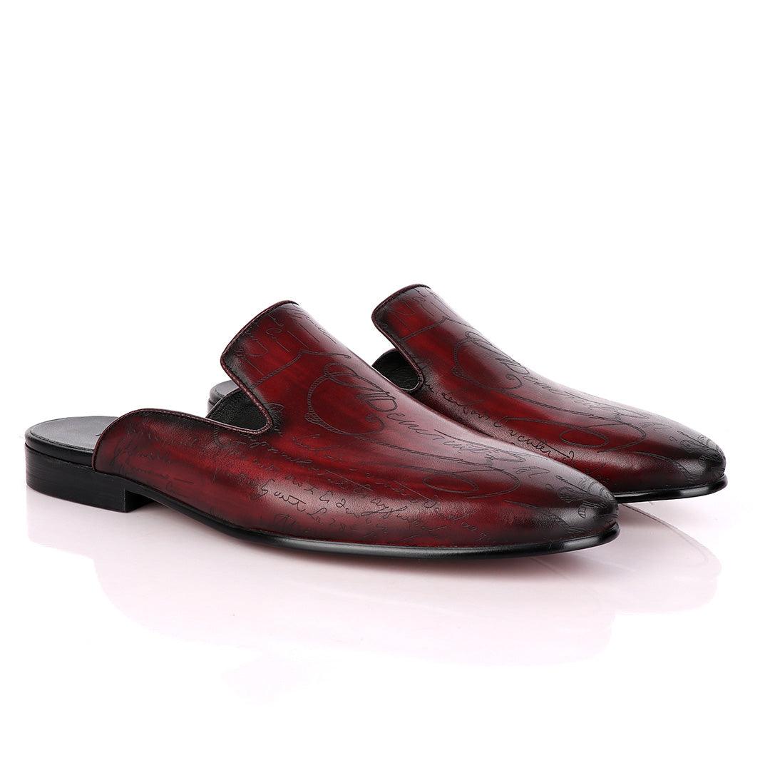 Terry Taylors Signature Crest Wine Half Shoe. - Obeezi