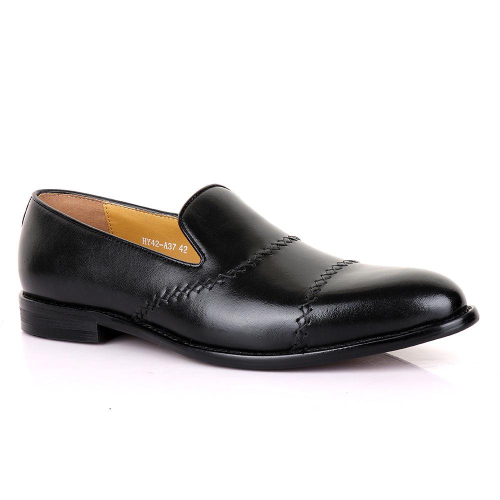Terry Taylors Treading Black Leather Shoe - Obeezi